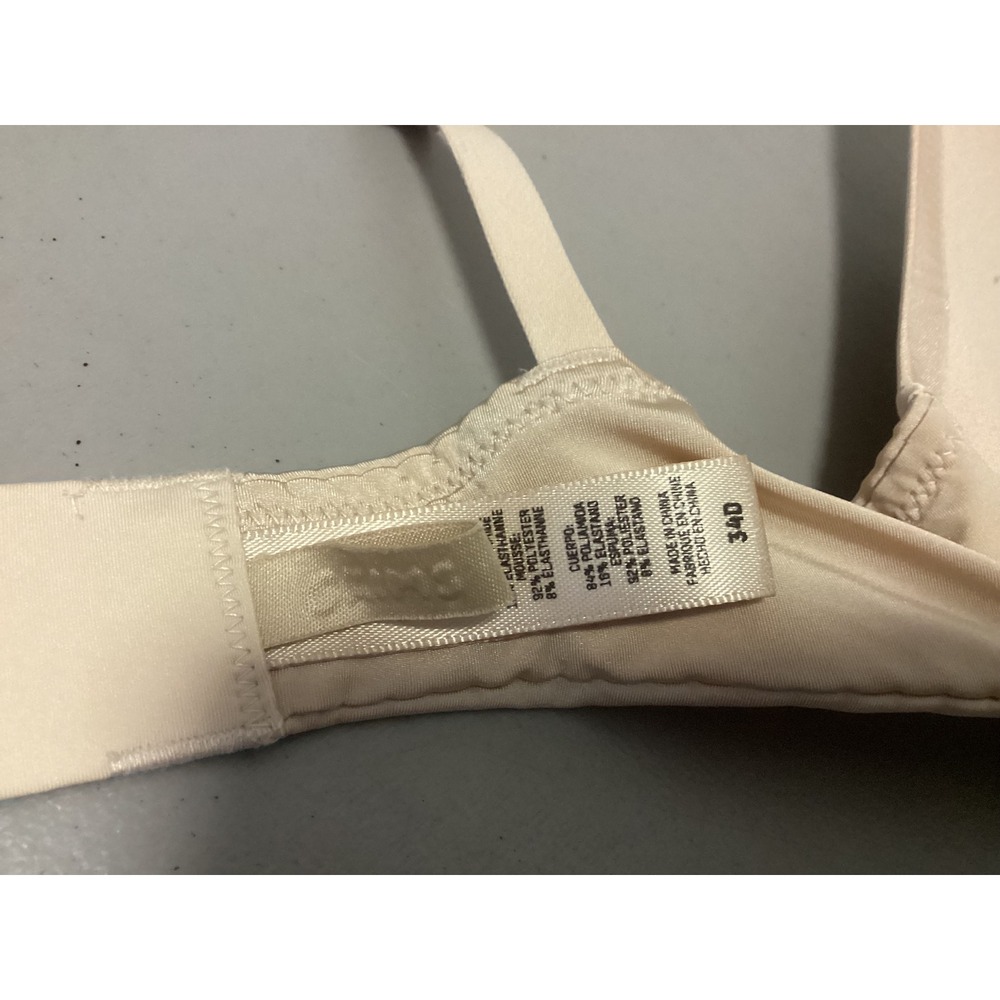 Skims Wireless Padded Bra Womens 34D Beige Seamless Adjustable Straps - Picture 7 of 15